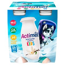 image 1 of Actimel Kids Yogurt Drink with Vitamins Vanilla 4 x 100 g (400 g)