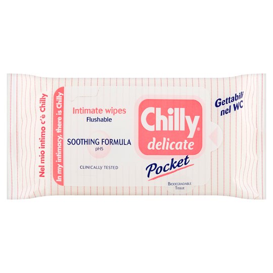 Chilly Delicate Pocket intímne obrúsky 12 ks
