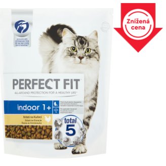 Perfect Fit Indoor 1+ kompletné krmivo pre dospelé mačky kuracie 750 g