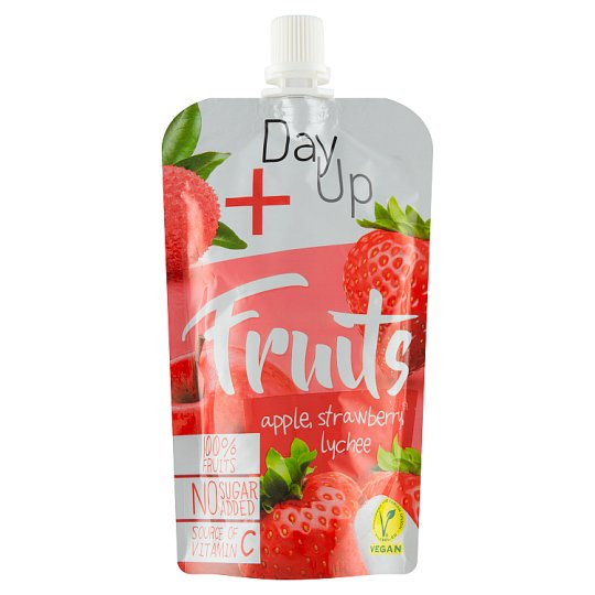 Day Up Apple Puree with Strawberry, Lychee and Vitamin C 100 g - Tesco ...