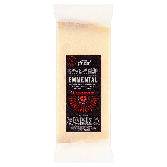 Tesco Finest Švajčiarsky emmental plnotučný tvrdý syr 195 g