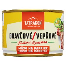 Tatrakon Bravčové mäso na paprike 190 g