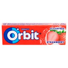 Wrigley's Orbit Sugar-Free Chewing Gum with Strawberry Flavour 10 pcs 14 g