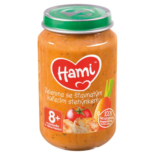 Hami Zelenina so šťavnatým kuracím stehienkom 200 g