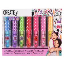 Create It! Scented Lip Gloss with Glitter 7 pcs