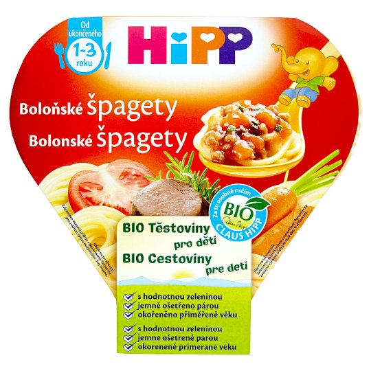 HiPP Bio bolonské špagety cestoviny pre deti 250 g