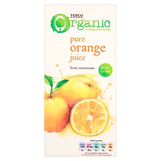 Tesco Organic Bio pomarančový džús 1 l