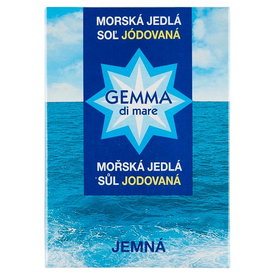 Gemma Di Mare Morská jedlá soľ jódovaná jemná 1000 g