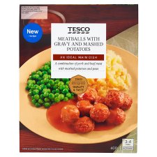 Tesco Meatballs with Gravy and Mashed Potatoes 400 g