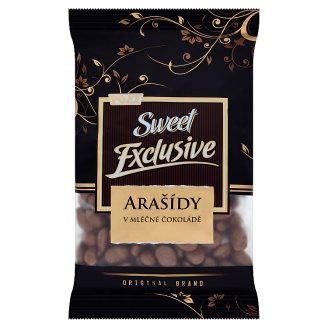Poex Sweet Exclusive Pražené lúpané arašidy v mliečnej čokoláde 250 g