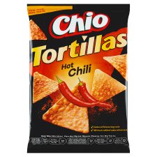 Chio Tortillas kukuričný snack s príchuťou čili pikantný 110 g