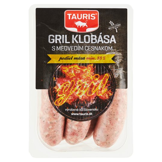 Tauris Gril klobása s medvedím cesnakom 0,600 kg