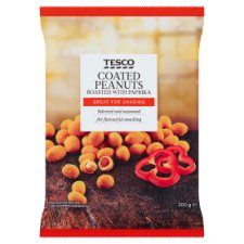 Tesco Coated Peanuts Roasted with Paprika 200 g