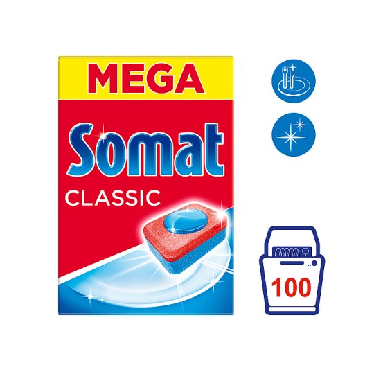 Somat Classic Prostriedok na automatické umývanie riadu 100 tabliet 1750 g