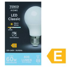 Tesco Home LED Classic 7.3W E27 Cool White 1 pc