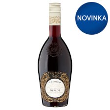 Bostavan Gold Premium Merlot červené polosladké víno 0,75 l