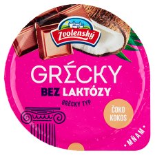 Zvolenský Yogurt Greek Type Chocolate-Coconut Lactose Free 125 g