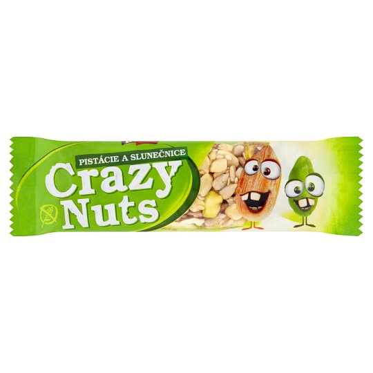 Druid Crazy Nuts Tyčinka so slnečnicovými semienkami, mandľami, arašidmi a pistáciovými orieškami 30