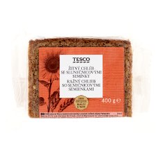 Tesco Rye Bread with Sunflower Seeds 400 g