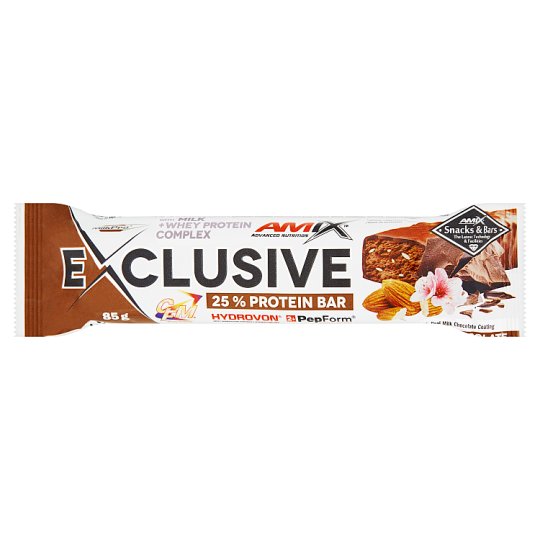 Amix Exclusive Double Dutch Chocolate proteínová tyčinka 85 g