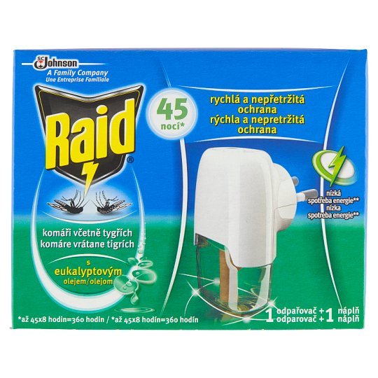 Raid Elektrický odparovač s tekutou náplňou eukalyptus 27 ml