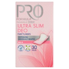 Tesco Pro Formula Ultra Slim Deo Normal Pantyliners 30 pcs