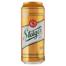 Steiger Pivo ležiak svetlý 12% 0,5 l