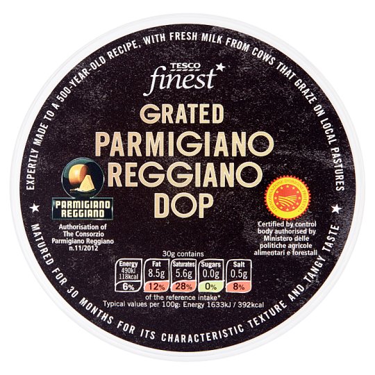 Tesco Finest Parmigiano Reggiano Grated Cheese 60 g Tesco Groceries