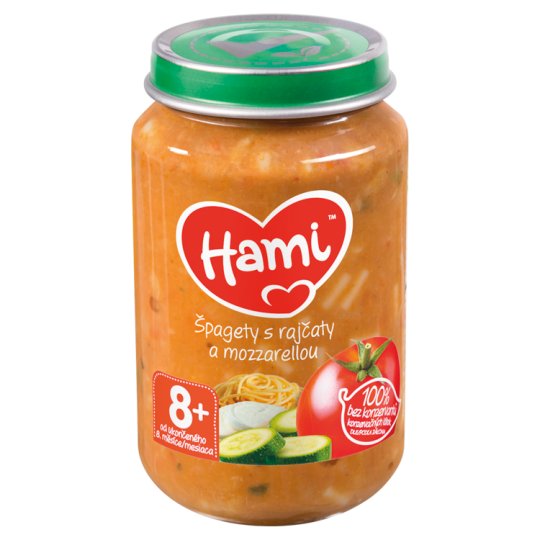 HAMI príkrm Špagety s paradajkami a mozzarellou 200 g