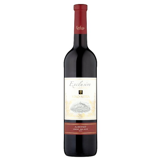 Víno Nitra Exclusive Collection Alibernet víno červené neskorý zber suché D.S.C. 0,75 l