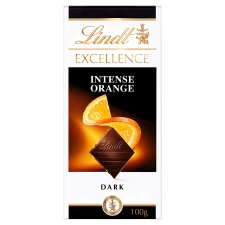 Lindt Excellence Intense Orange Dark Chocolate with Almonds Slivers 100 g