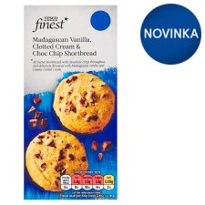 Tesco Finest Madagascan Vanilla, Clotted Cream & Choc Chip Shortbread 150 g