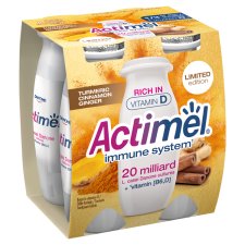 Actimel jogurtový nápoj s vitamínmi kurkuma-škorica-zázvor 4 x 100 g