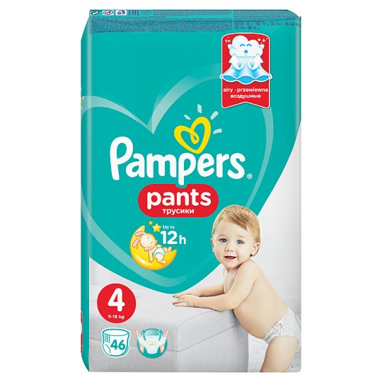 Pampers Pants S4, 46 Nappies, Easy-On With Air Channels - Tesco Groceries