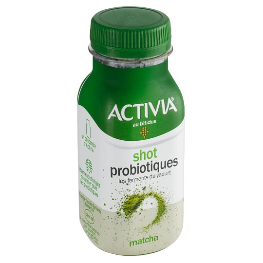 Danone Activia Shot jogurtový nápoj s jablkom, matcha a bifidogénnou kultúrou 80 g
