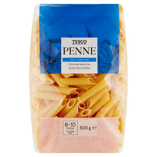 Tesco Penne semolinové sušené cestoviny 500 g