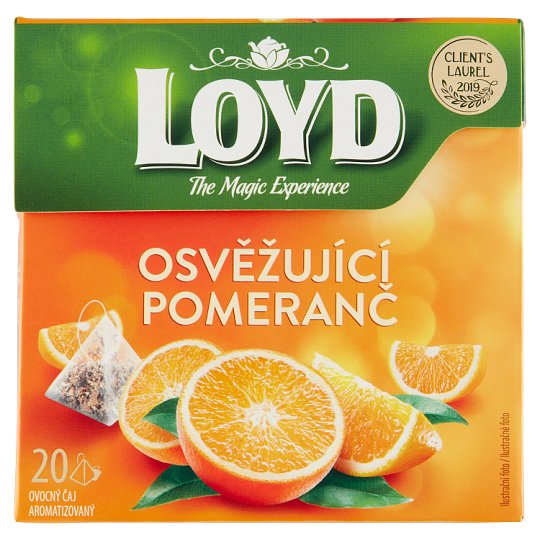 Loyd Ovocný čaj aromatizovaný s príchuťou pomaranča 20 x 2,2 g (44 g)