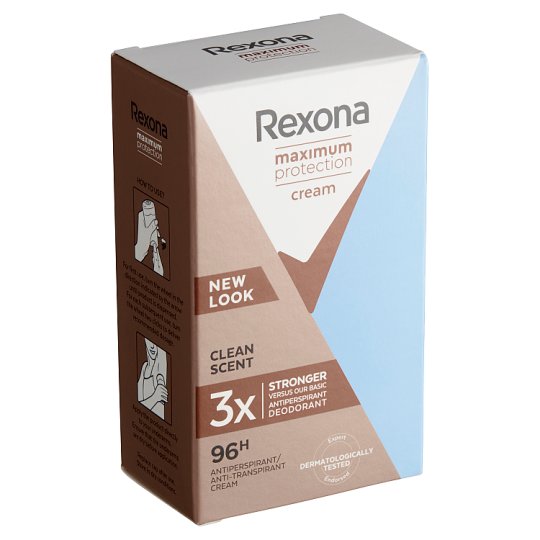 Symmetrie bevroren doel Rexona Maximum Protection Clean Scent Antiperspirant Cream 45 ml - Tesco  Groceries