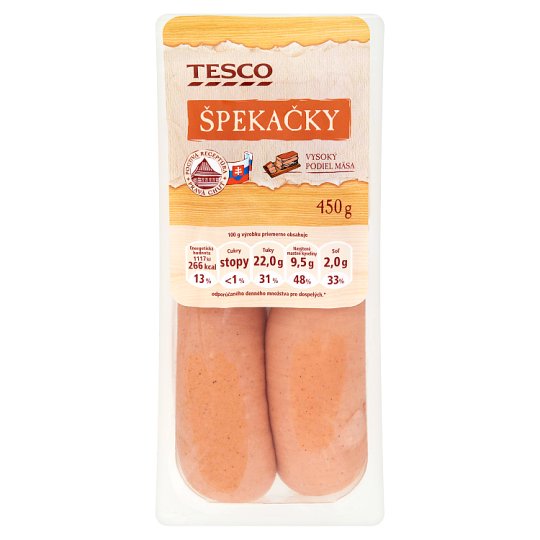 Tesco Pravá Chuť Špekáčky 450 g
