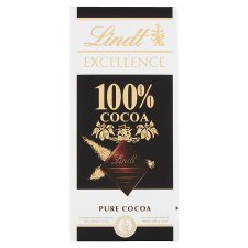 Lindt Excellence Dark Chocolate 100% 50 g