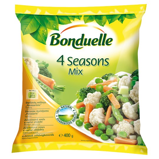 Bonduelle Zeleninová zmes 4 ročné obdobia hlbokozmrazená 400 g