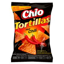 Chio Tortillas kukuričný snack s príchuťou chilli pikantný 125 g