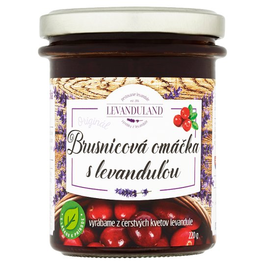 Levanduland Originál brusnicová omáčka s levanduľou 220 g