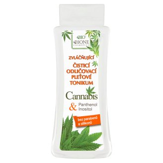 Bione Cosmetics Bio Cannabis zvláčňujúce čistiace pleťové tonikum 255 ml