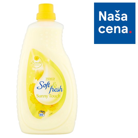 Tesco Soft & Fresh Sunny Touch koncentrovaná aviváž 66 praní 2 l
