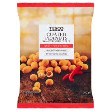 Tesco Coated Peanuts Roasted with Chilli 200 g