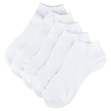 F&F 5 kusov dámske športové ponožky S-M, Biela