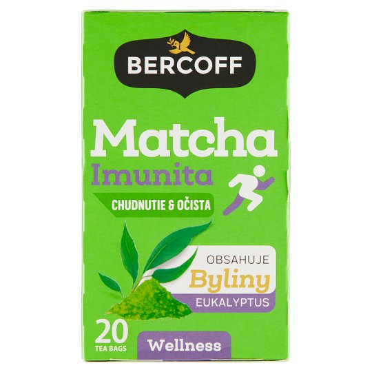 Bercoff Wellness Matcha imunita bylinný čaj 20 x 1,75 g