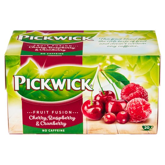 Pickwick Fruit Fusion Cherries, Raspberries & Cranberries 20 x 2 g
