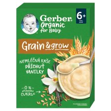 GERBER Organic Non-Milk Porridge with Vanilla Flavor 200 g